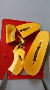 papaya from a tree near our house!