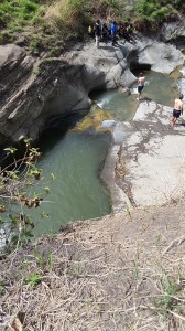 the pool we jumped into!