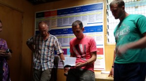 Ralf reading us a section of Romans in the Dinangat language