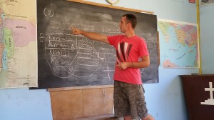 Ralf showing us the teaching the people did all on their own showing how old testament stories pointed to Jesus.